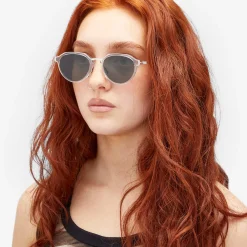 Bottega Veneta Thin Triangle Sunglasses