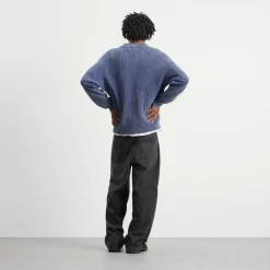 Bound Acid Wash Half Zip Pullover