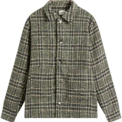 Bound Textured Woven Overshirt