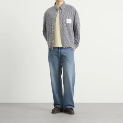 Bram's Fruit Distressed Farmer’s Shirt LS