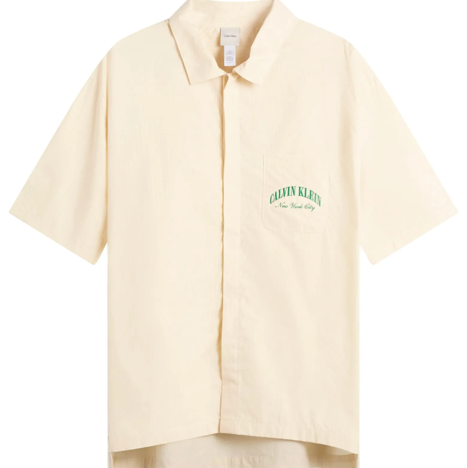 Calvin Klein Heritage Crest Cotton Poplin Short Sleeve Shirt