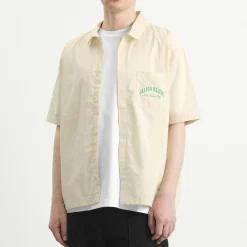 Calvin Klein Heritage Crest Cotton Poplin Short Sleeve Shirt