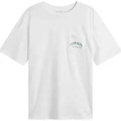 Calvin Klein Heritage Crest Cotton Poplin T-Shirt