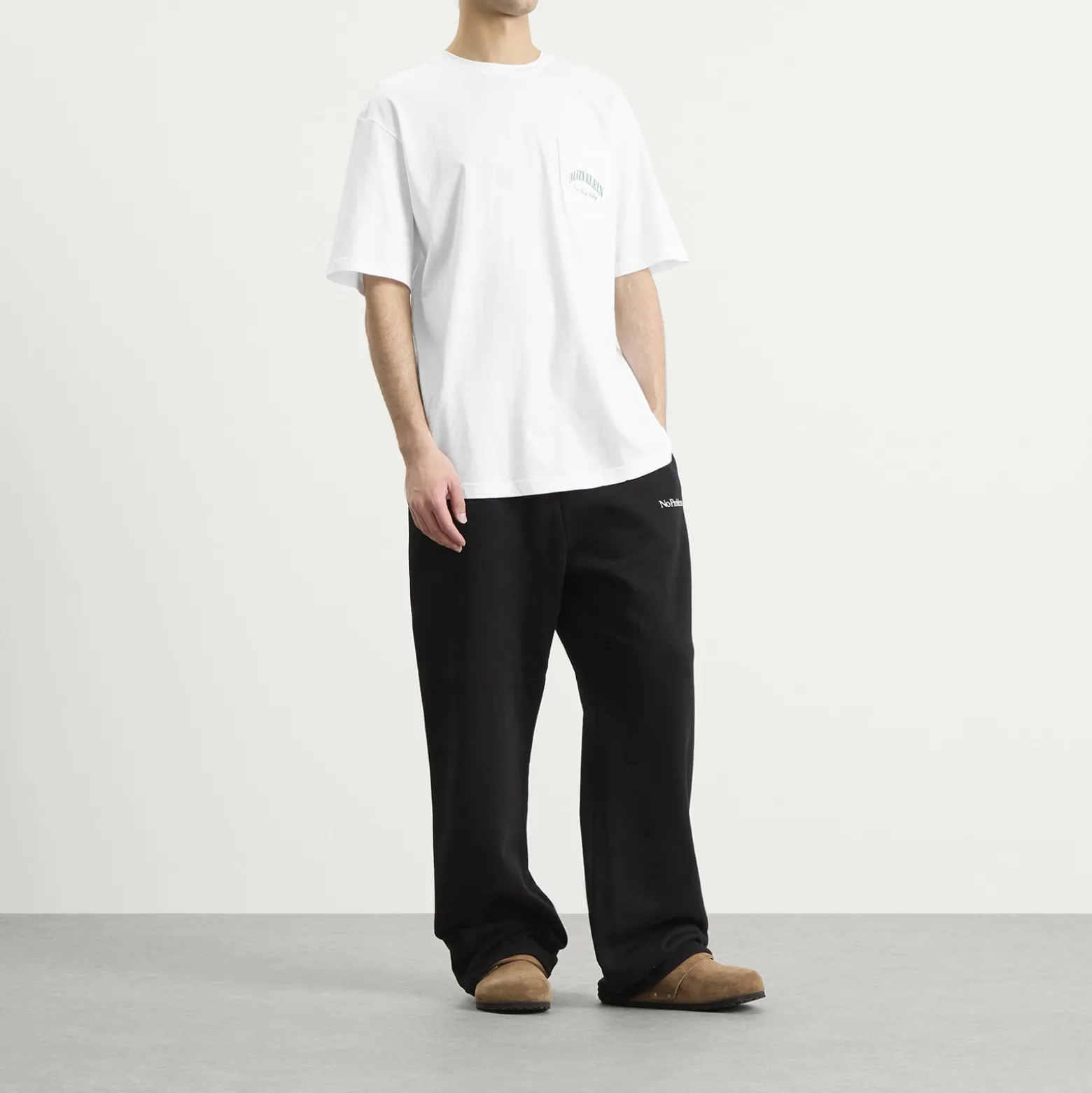 Calvin Klein Heritage Crest Cotton Poplin T-Shirt