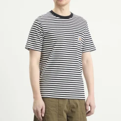 Carhartt WIP Ezra Stripe Pocket T-Shirt