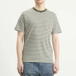 Carhartt WIP Ezra Stripe Pocket T-Shirt