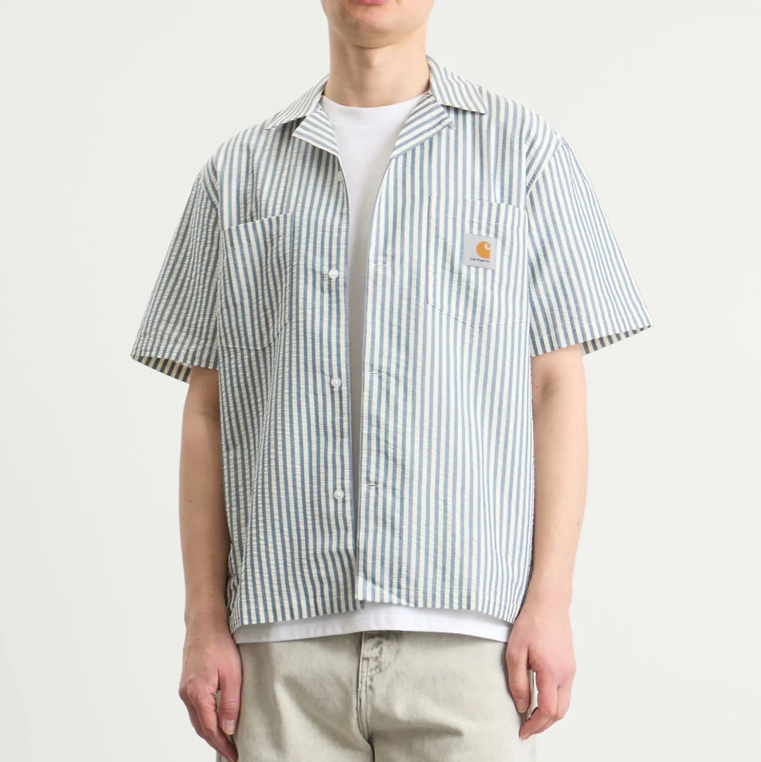 Carhartt WIP Leavel Short Sleeve Stripe Shirt