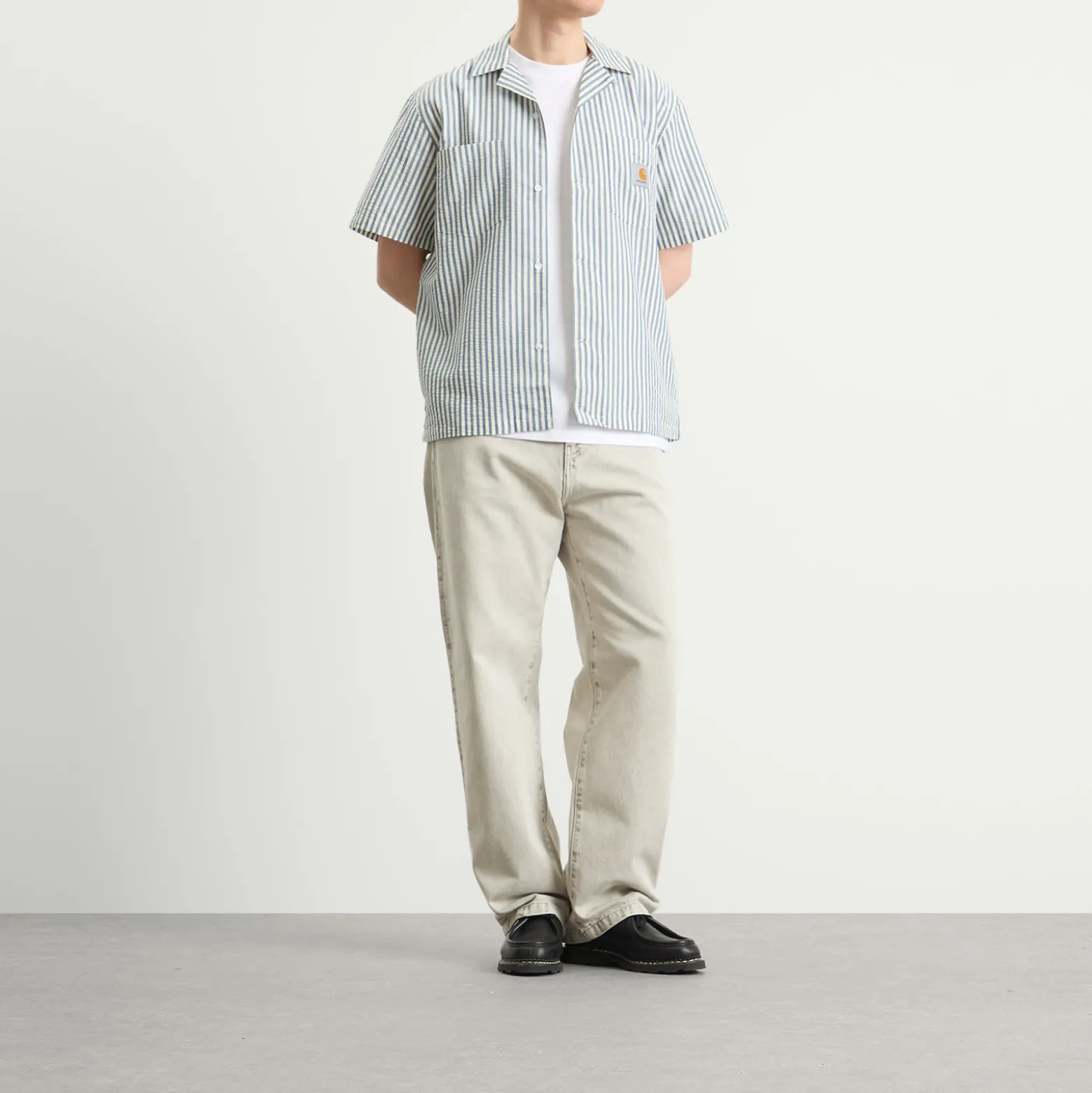 Carhartt WIP Leavel Short Sleeve Stripe Shirt
