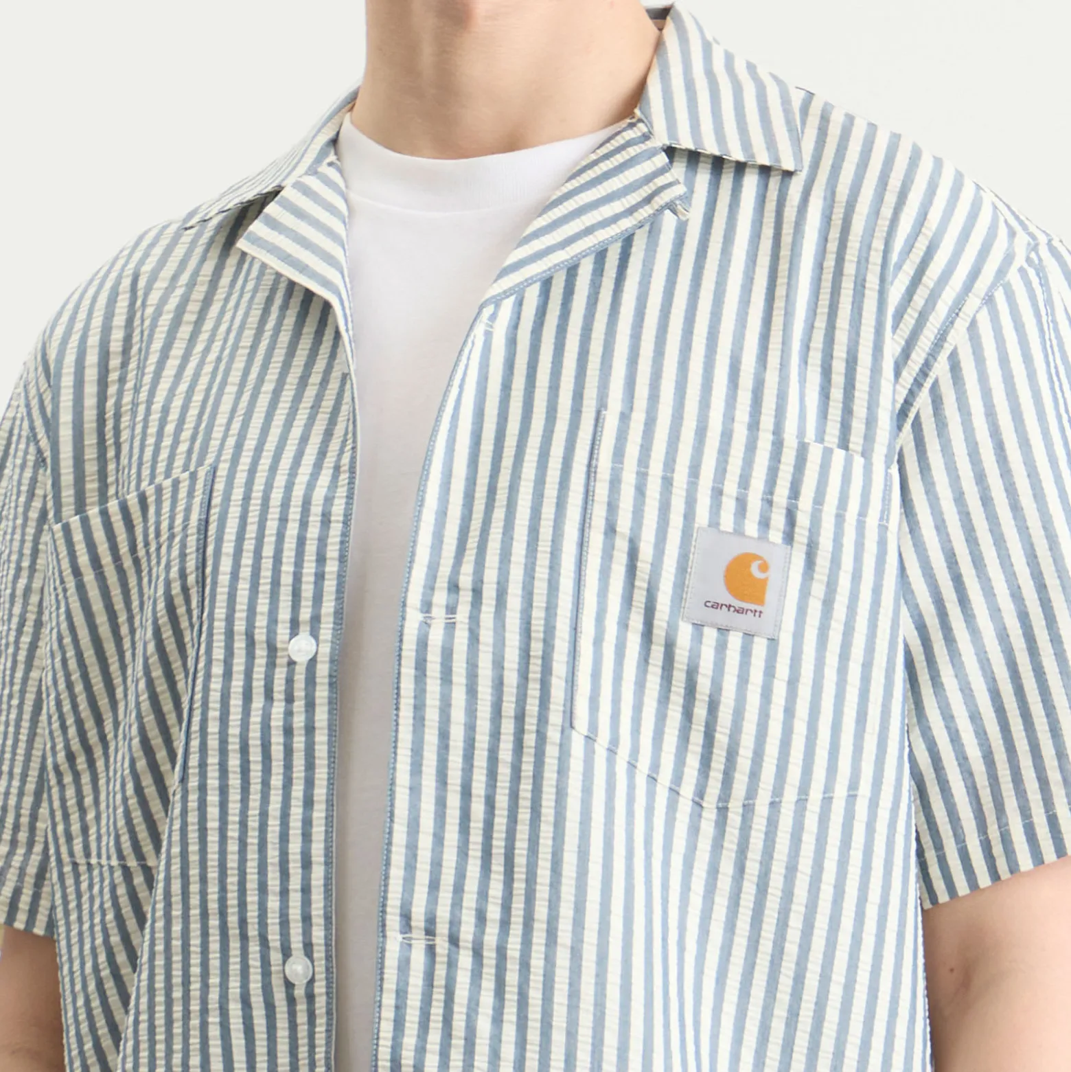 Carhartt WIP Leavel Short Sleeve Stripe Shirt