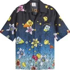 Casablanca Collage D’Icones Graphiques Cuban Collar Shirt