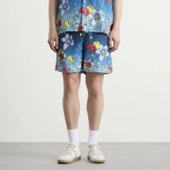Casablanca Collage D’Icones Graphiques Silk Shorts