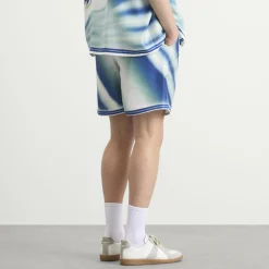 Casablanca Flaming Tennis Ball Silk Shorts