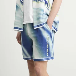 Casablanca Flaming Tennis Ball Silk Shorts