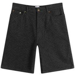 Casablanca Laser Monogram Denim Shorts