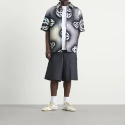 Casablanca Pearlescent Monogram Denim Shirt