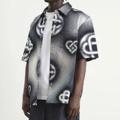 Casablanca Pearlescent Monogram Denim Shirt