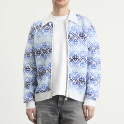 Casablanca Space Dye Monogram Zip Up