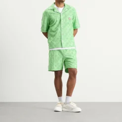 Casablanca Towelling Monogram Short
