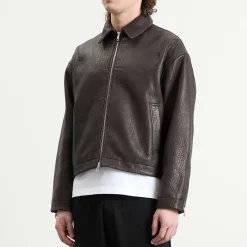 Cole Buxton Shrunken Leather Jacket