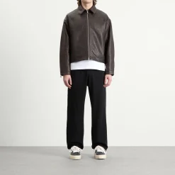 Cole Buxton Shrunken Leather Jacket
