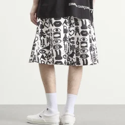 Comme des Garçons Black Cotton Pagowski Shorts
