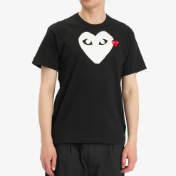 Comme des Garçons Play Double Heart Logo T-Shirt