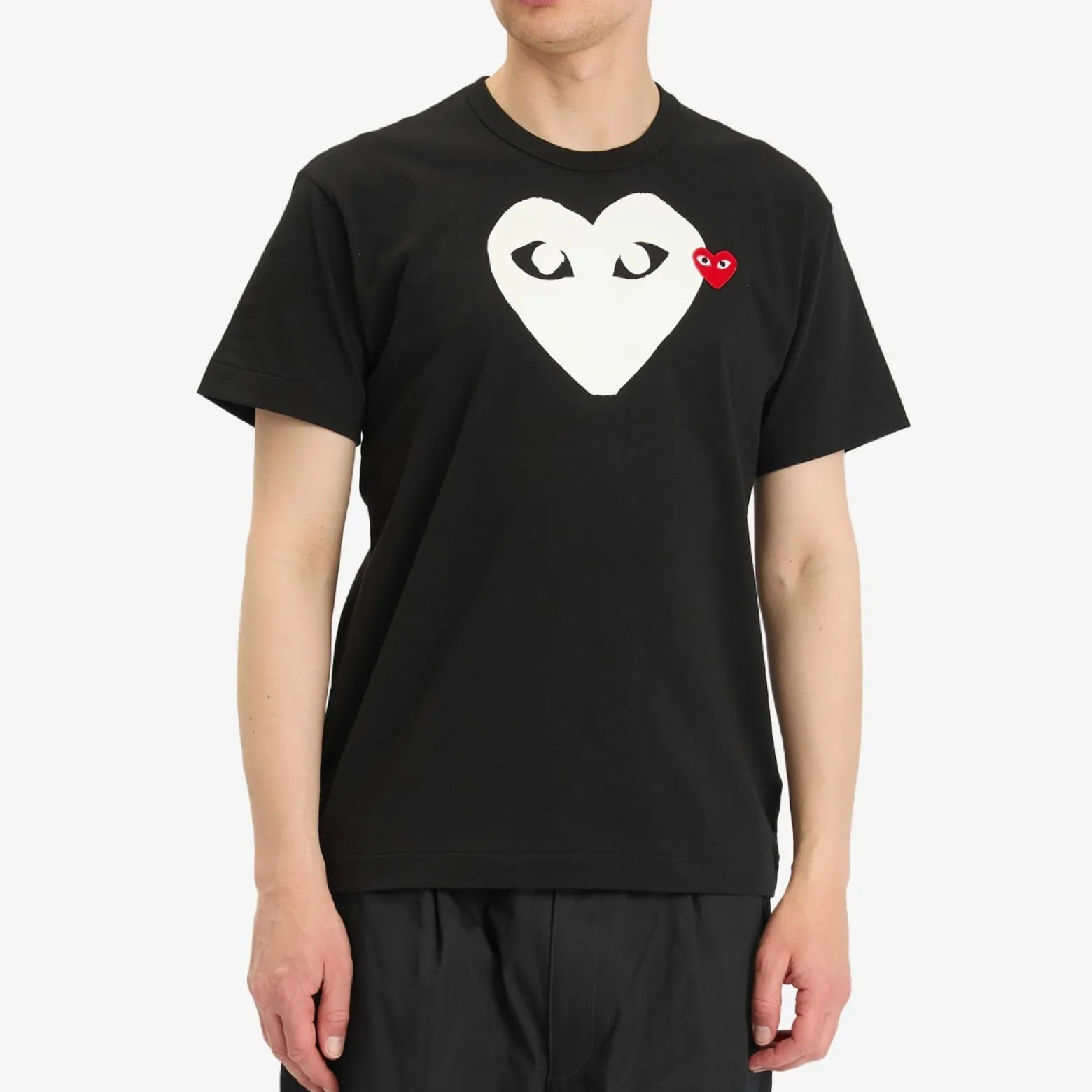 Comme des Garçons Play Double Heart Logo T-Shirt