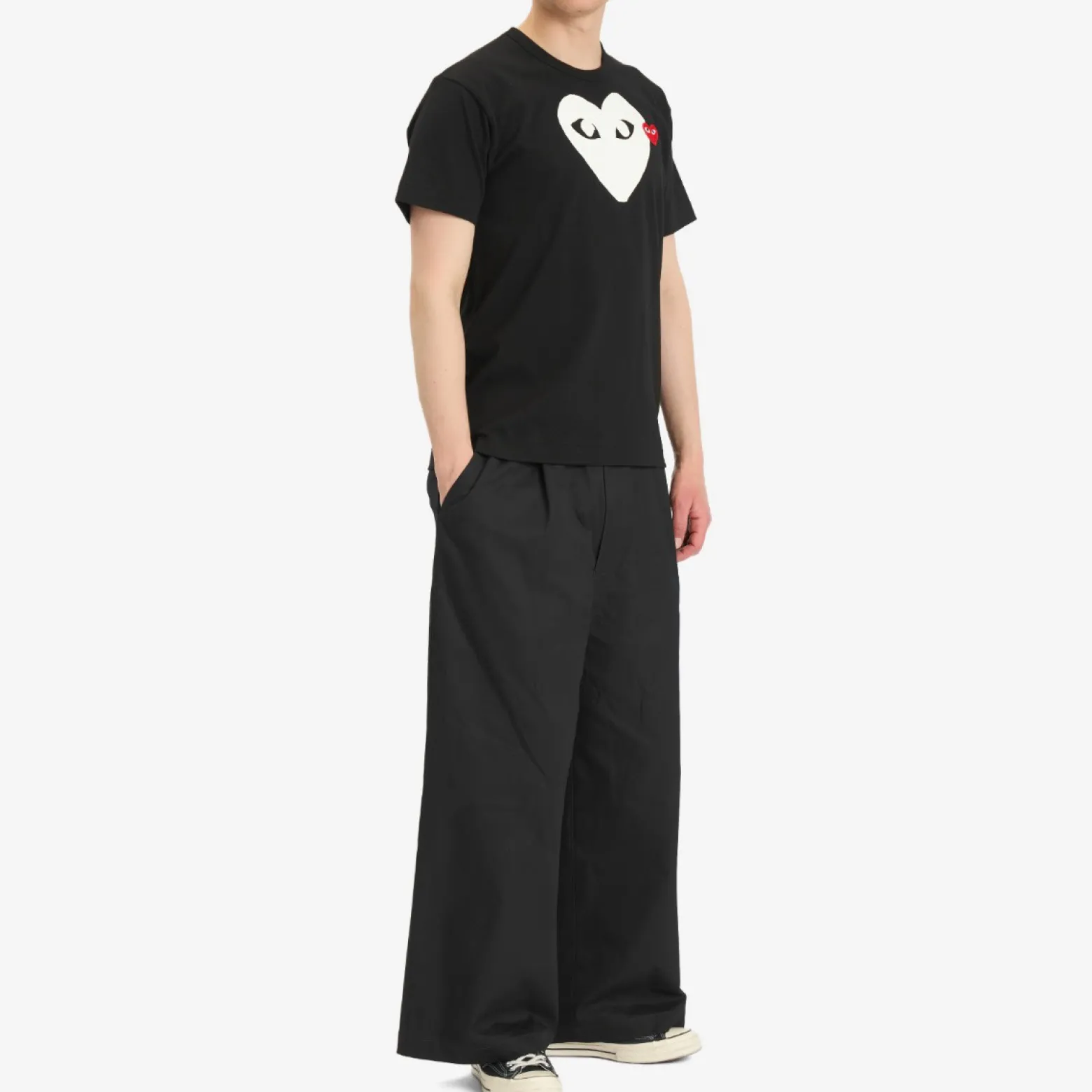 Comme des Garçons Play Double Heart Logo T-Shirt