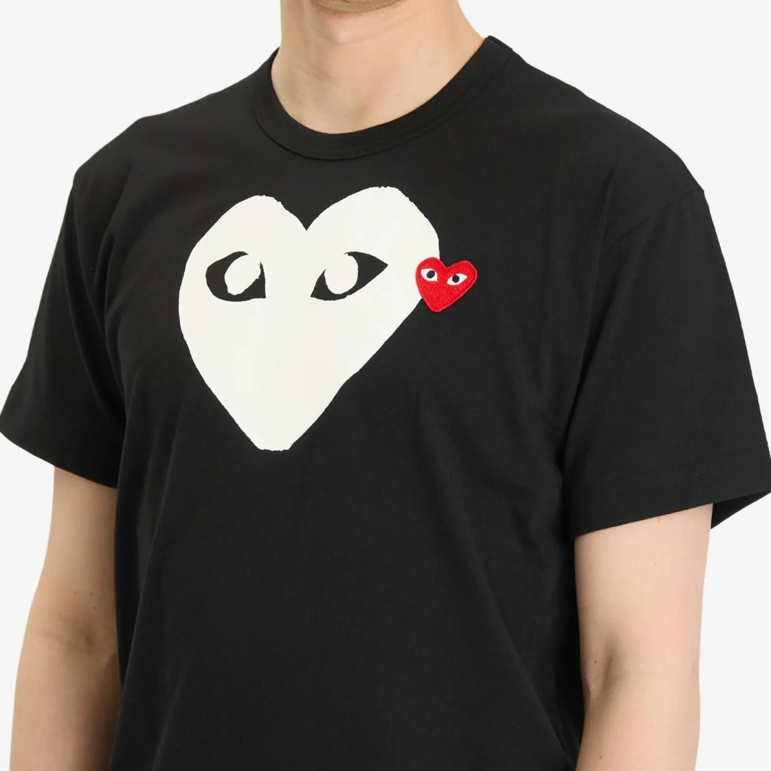 Comme des Garçons Play Double Heart Logo T-Shirt