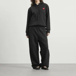 Comme des Garçons Play Red Emblem Zip Hoodie