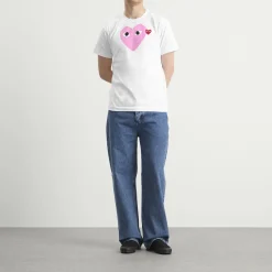 Comme des Garçons Play Red Heart Colour Heart T-Shirt
