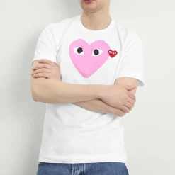 Comme des Garçons Play Red Heart Colour Heart T-Shirt