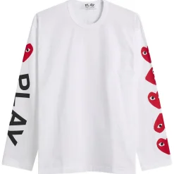Comme des Garçons Play Red Heart Long Sleeve T-Shirt