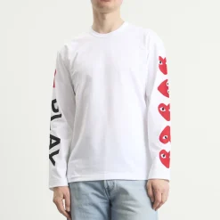 Comme des Garçons Play Red Heart Long Sleeve T-Shirt