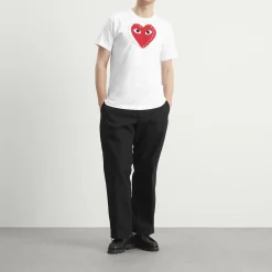 Comme des Garçons Play Studded Large Heart T-Shirt