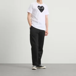 Comme des Garçons Play Studded Large Heart T-Shirt
