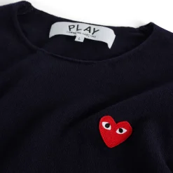 Comme des Garçons Play U Sweater Red Emblem Knit