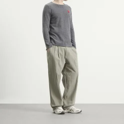 Comme des Garçons Play U Sweater Red Emblem Knit