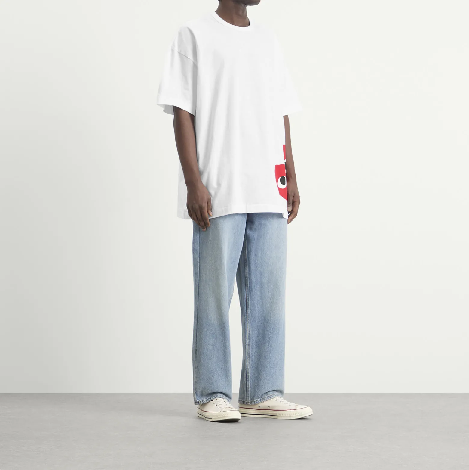 Comme des Garçons Play U T-Shirt Logo Print Knit
