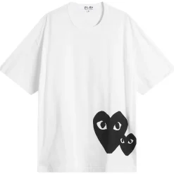 Comme des Garçons Play U T-Shirt Logo Print Knit