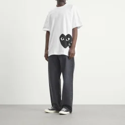 Comme des Garçons Play U T-Shirt Logo Print Knit