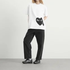 Comme des Garçons Play U T-Shirt Logo Print Knit
