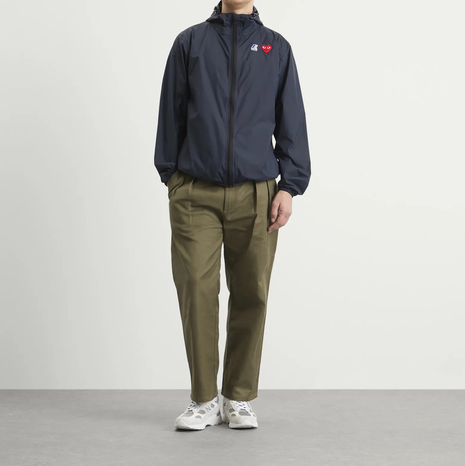 Comme des Garçons Play x K-Way Full Zip Packable Jacket