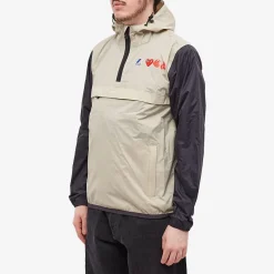 Comme des Garçons Play x K-Way Half Zip Block Colour Jacket