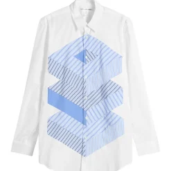 Comme des Garçons SHIRT Cotton Stripe Poplin Shirt