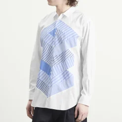 Comme des Garçons SHIRT Cotton Stripe Poplin Shirt