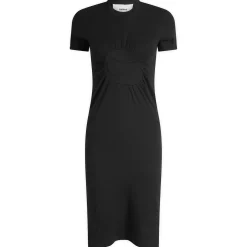 Coperni C-Logo Gathered Mini Dress