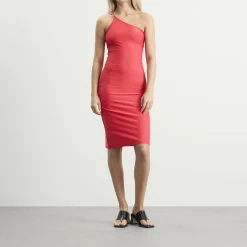 Coperni C-LOGO ONE SHOULDER DRESS