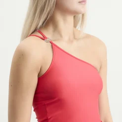 Coperni C-LOGO ONE SHOULDER DRESS