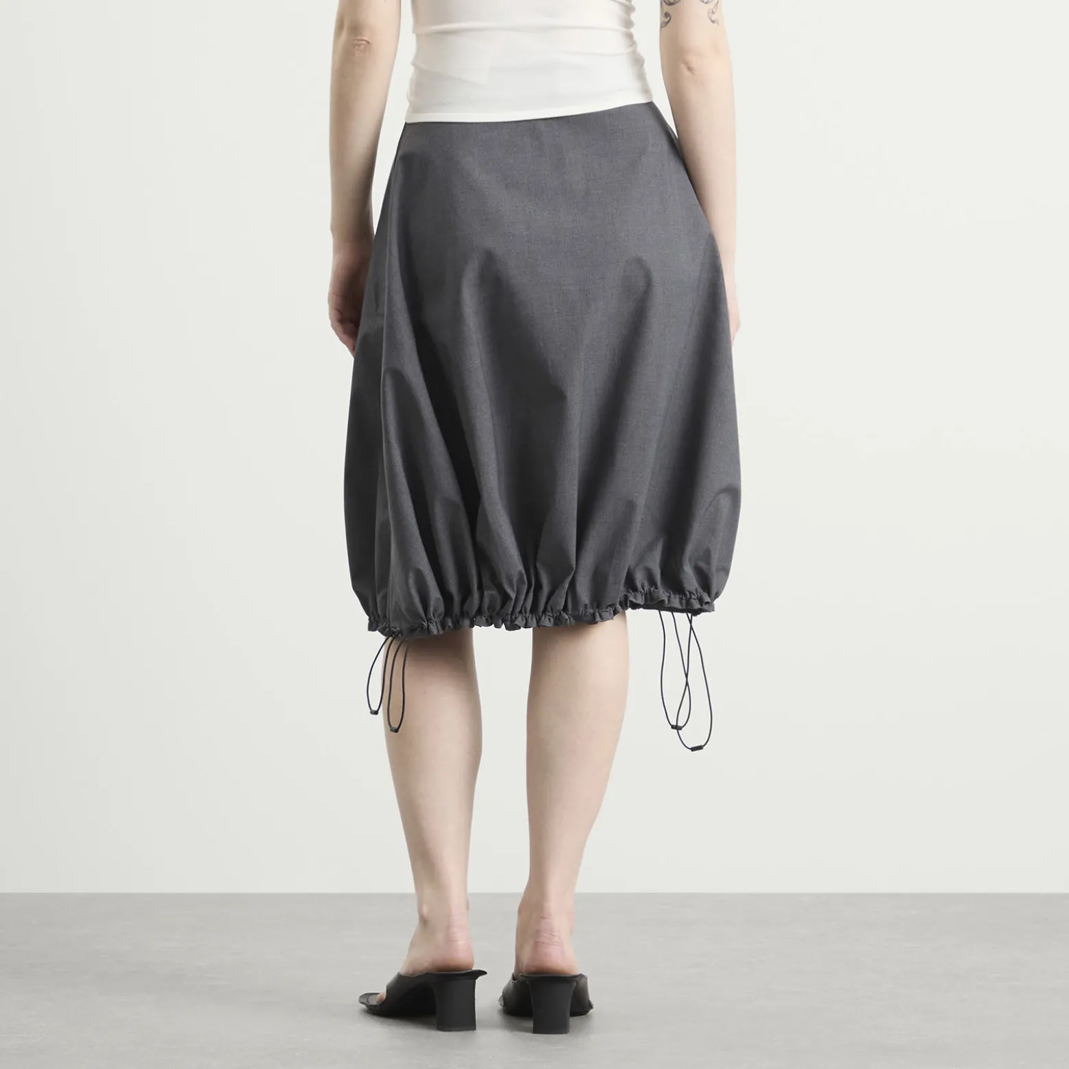 Coperni TECHNICAL TAILORED BALLOON MIDI SKIRT